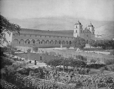 Santa Barbara Mission, Kalifornie, c1897. od Unbekannt