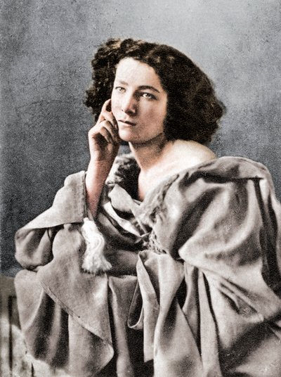 Sarah Bernhardt , francouzská herečka, 1869 od Unbekannt