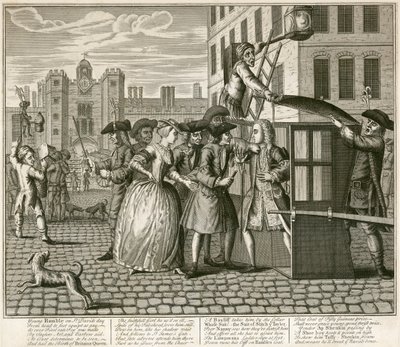 Satirický tisk zobrazující St James Palace, Londýn, 1740 od Unbekannt