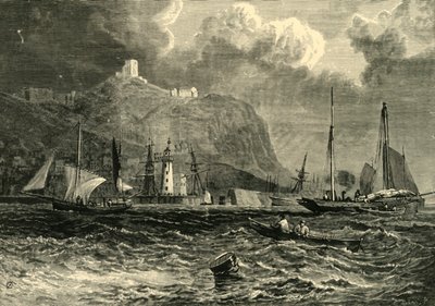 Hrad Scarborough, od moře, 1898. od Unbekannt