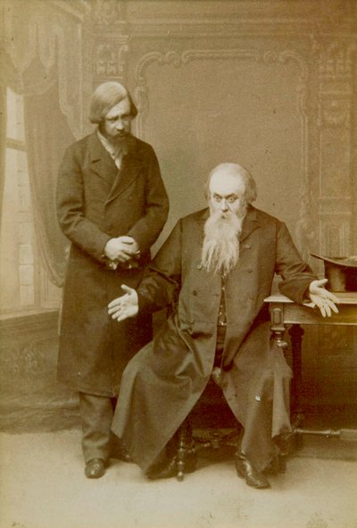 Scéna z hry Alexandra Ostrovského It a Family Affair, Maly Theatre, Moskva, Rusko, 1892 od Unbekannt