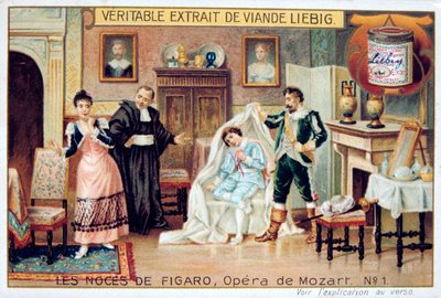 Scéna z Mozartovy opery Figarova svatba, 1786 1905. od Unbekannt
