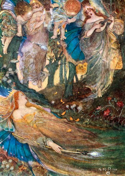 Scéna ze Shakespearova Sen noci svatojánské od Unbekannt