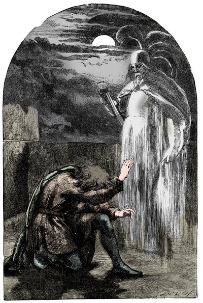 Scéna ze Shakespearova Hamleta, 19. století od Unbekannt