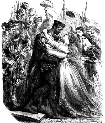 Scéna ze Shakespearova Othella, 19. století od Unbekannt