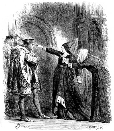 Scéna ze Shakespeara Richard III, 1591 c1858 od Unbekannt