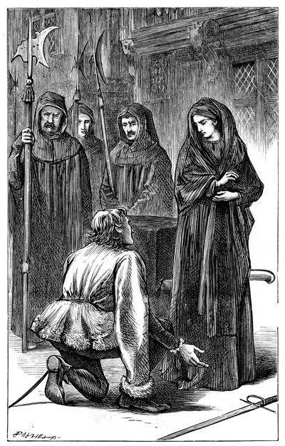 Scéna ze Shakespeara Richard III, 1591 c1870 od Unbekannt