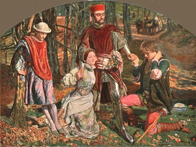Scéna z The Two Gentlemen of Verona, 1851, c1902. od Unbekannt