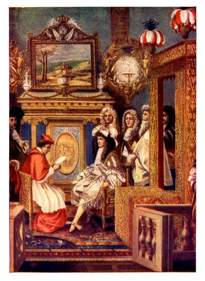 Scéna z francouzského dvora, c19. století od Unbekannt