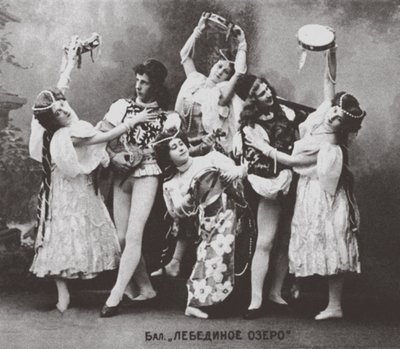 Scéna z baletu Labutí jezero, Mariinské divadlo. 1895 od Unbekannt