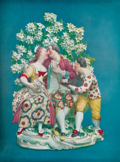 Scéna z italské komedie, c1770 od Unbekannt