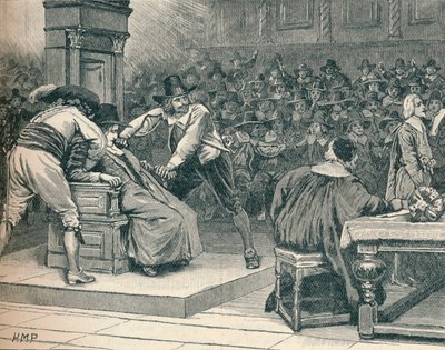 Scéna v Dolní sněmovně: vynucený mluvčí, 1629 1905 od Unbekannt