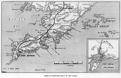 Místo operací jižně od Port Adams, Manchuria, rusko-japonská válka, 1905 od Unbekannt