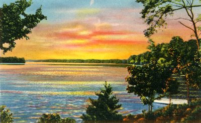 Scéna na jezeře Catawba, poblíž Charlotte, NC, 1942. od Unbekannt