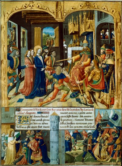 Výjevy ze sedmé křížové výpravy, 1248-1254 15. století od Unbekannt