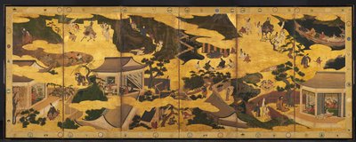 Scény z Tales of Ise, polovina 1600. od Unbekannt