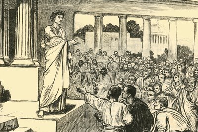 Scipios Appeal to the People, 1890. od Unbekannt