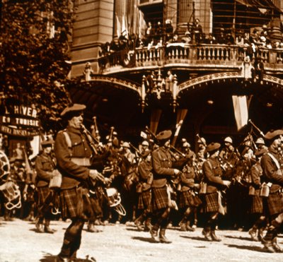 Skotští vojáci, 14. července 1919 od Unbekannt