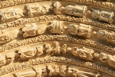 Sochy. Katedrála svatého Štěpána, Bourges, Francie od Unbekannt