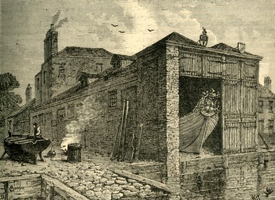 Searles Boat-Yard v roce 1830, c1878. od Unbekannt