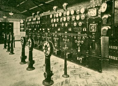 Sekce ústředny v Power House, Metropolitan Railway, 1930. od Unbekannt