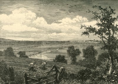 Sedgemoor, z Middlezoy, 1898. od Unbekannt
