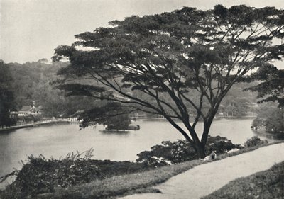 Lake, Temple of the Sacred Tooth Reed and Library v Kandy, při pohledu na východ od Victoria Drive, 192 od Unbekannt
