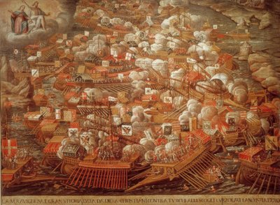 Námořní bitva u Lepanta 1571 / současnost. od Unbekannt