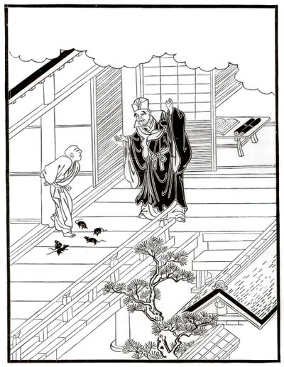 Sesshiu and the Pictured Rats, 18. století 1886 od Unbekannt