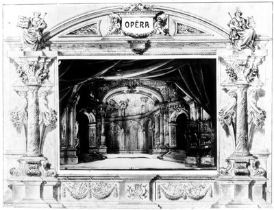 Scénografie pro Mozarta Don Giovanni, 1875 od Unbekannt