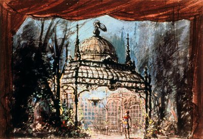 Scénografie pro Mozartovu Kouzelnou flétnu, 1863 od Unbekannt
