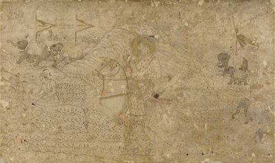Shah Jahan a jeho syn Dara Shikoh Hunting, s. 1790. od Unbekannt