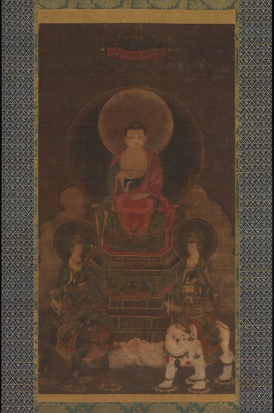 Shaka Shakyamuni Triáda, 13. století. od Unbekannt