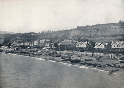 Shanklin - Pohled na pláž a výšiny, 1895 od Unbekannt