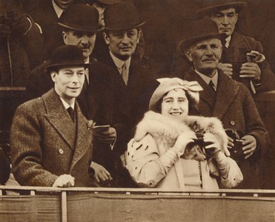 Sharing a Joke at Aintree, 1937 od Unbekannt