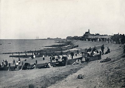 Sheerness - Promenáda a pláž, 1895 od Unbekannt