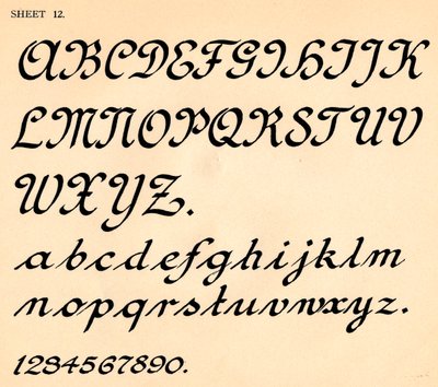 List 12, z portfolia abeced, 1929 od Unbekannt
