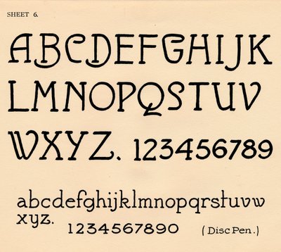 List 6, z portfolia abeced, 1929 od Unbekannt