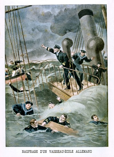 Vrak lodi-školy, německy, 1901 od Unbekannt