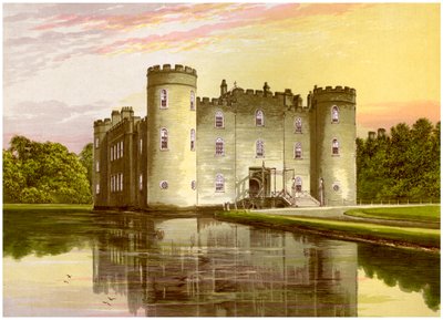 Shirburn Castle, Oxfordshire, domov hraběte z Macclesfield, c1880 od Unbekannt
