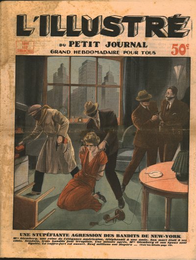 Šokující loupež banditů v New Yorku, 1932. od Unbekannt