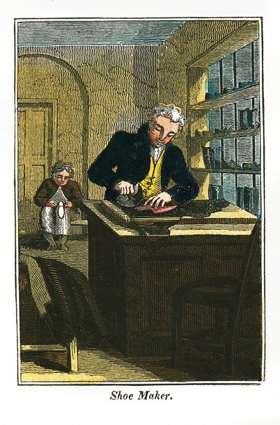 Výrobce obuvi, 1823 od Unbekannt
