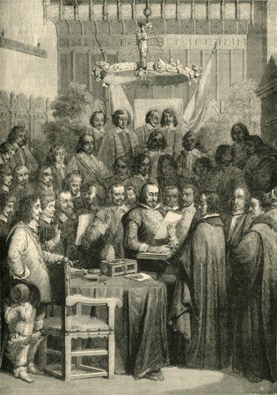 Podepsání vestfálské smlouvy, 24. října 1648, 1890. od Unbekannt