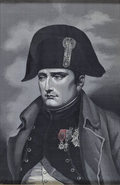 Tkaní hedvábí Portrét císaře Napoleona I. Bonaparta 1769-1821 od Unbekannt