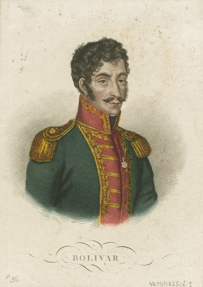 Simón Bolívar 1783-1830, 1825 od Unbekannt