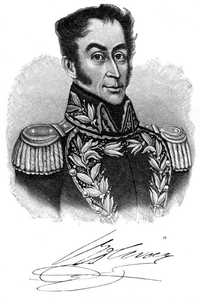 Simon Bolivar, jihoamerický revoluční vůdce 19. století, 1901 od Unbekannt