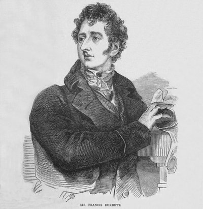 Sir Francis Burdett, anglický reformní politik, c1810 1878 od Unbekannt