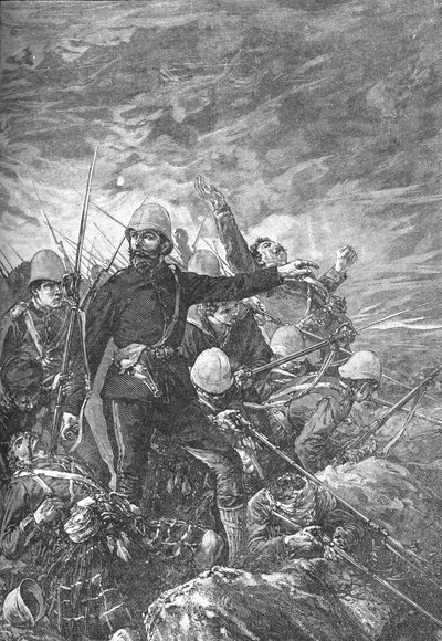 Sir George Colley na Majuba Hill, c1881 od Unbekannt