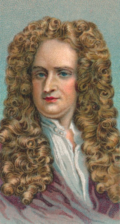Sir Isaac Newton 1643-1727, anglický matematik, astronom a fyzik, 1924 od Unbekannt