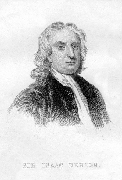 Sir Isaac Newton , anglický matematik, astronom a fyzik od Unbekannt